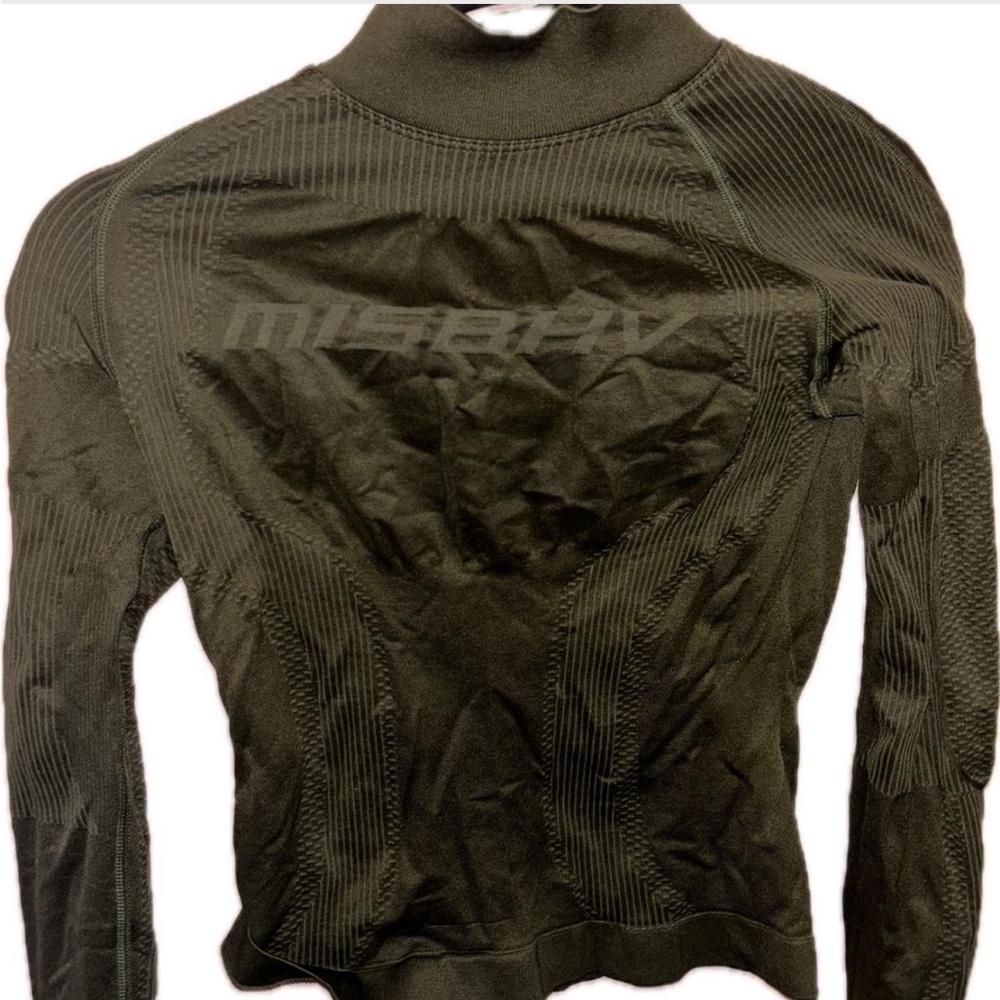 MISBHV Olive Green Long Sleeve Spandex Top